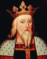 Эдуард III Плантагенет в короне с чертополохом – королевиной травой