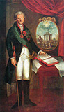 Портрет Ярославского губернатора А.П.Мельгунова, зеркальное отражение